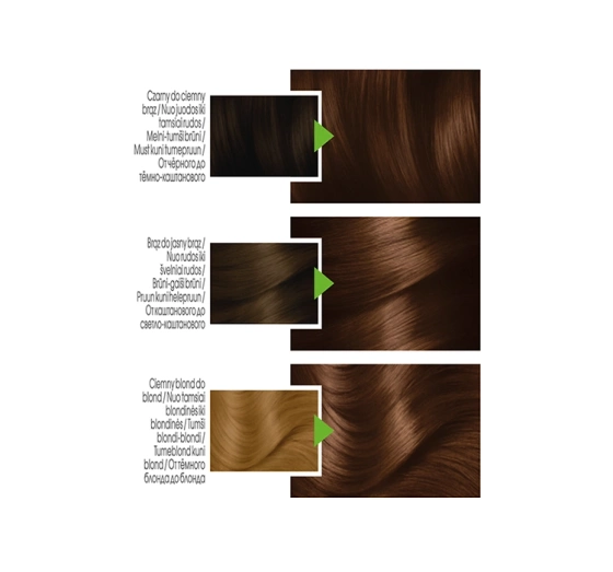 Kliknij na zdjęcie, aby je powiększyć GARNIER COLOR NATURALS PERMANENTE HAARFARBE 4.3 GOLDENES BRAUN