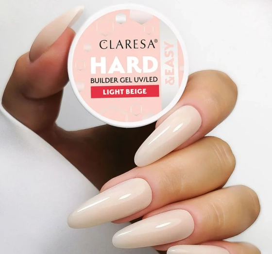 Kliknij na zdjęcie, aby je powiększyć Claresa Hard & Easy Aufbaugel Light Beige 12 g