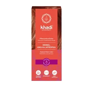 KHADI NATURAL HAIR COLOR HENNA ZUM HAARFÄRBUNG HENNA, AMLA & JATROPHA