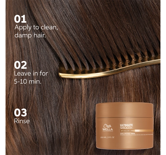 Wella Professionals Ultimate Smooth Maske für trockene und frizzige Haare  150ml
