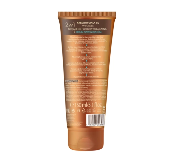 Bielenda Magic Bronze CC-Körpercreme + Feuchtigkeitsserum 2in1 150 ml