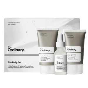 The Ordinary The Daily Set Pflegeset für trockene Haut Gel 50 ml + Serum 30 ml + Creme 30 ml