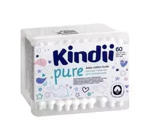 Cleanic Kindii Pure Ohrstäbchen für Babys und Kinder, 60 Stück