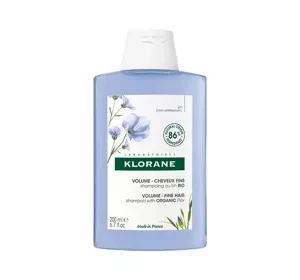 KLORANE VOLUMEN SHAMPOO MIT BIO-LEINSAMEN FÜR DÜNNES HAAR 200ML