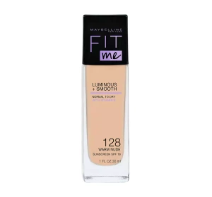 MAYBELLINE FIT ME LUMINOUS + SMOOTH FOUNDATION 128 WARM NUDE 30ML