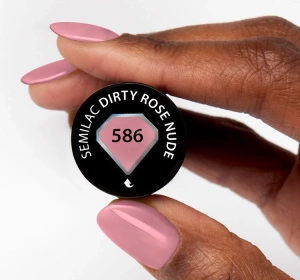 SEMILAC NUDE NAILS HYBRIDLACK 586 DIRTY ROSE NUDE 7ML