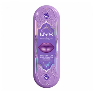 NYX Professional Makeup Bridgerton Royal Treasures Lip Kit 02 Lippen-Make-up-Set Royal Butter Gloss Amethyst Amour 8 ml + Royal Lip Liner Talk of the Ton 0,33 g