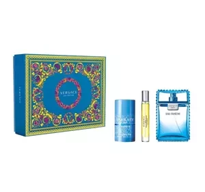 VERSACE EAU FRAICHE EDT 100ML + 10ML + DEODORANT STICK 75ML SET