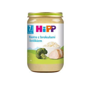 HiPP Menü nach dem 7. Monat – Risotto mit Brokkoli und Kaninchen 220g