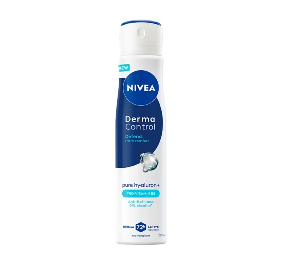 Kliknij na zdjęcie, aby je powiększyć NIVEA Derma Control Antitranspirant Spray für Frauen Defend 250 ml