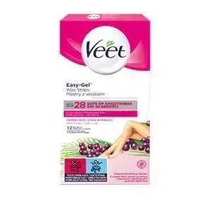 VEET EASY-GEL WACHSSTREIFEN ZUR EPILATION NORMALER HAUT 12 STÜCK