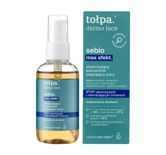 Kliknij na zdjęcie, aby je powiększyć TOŁPA DERMO FACE SEBIO MAX EFEKT PEELING-KONZENTRAT ZUR STRAFFUNG DER POREN 75ML