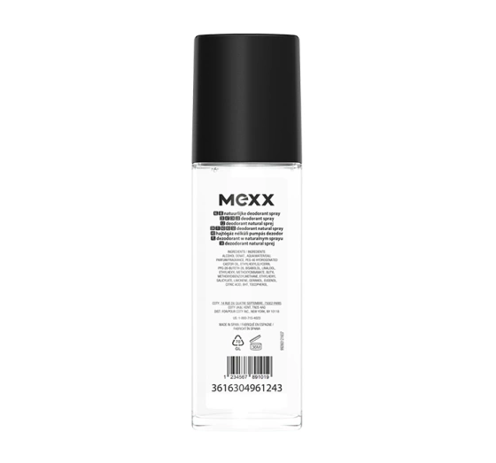 Kliknij na zdjęcie, aby je powiększyć MEXX BLACK MAN DEODORANT NATURAL SPRAY 75ML