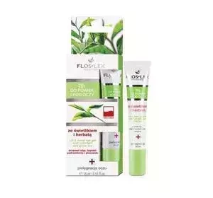 Floslek Gel für Augenlider und die Augenpartie – Augentrost, Tee 15 ml