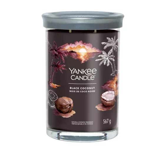 YANKEE CANDLE SIGNATURE DUFTKERZE TUMBLER BLACK COCONUT 567G