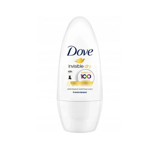 Kliknij na zdjęcie, aby je powiększyć DOVE INVISIBLE DRY ROLL-ON ANTITRANSPIRANT 50ML