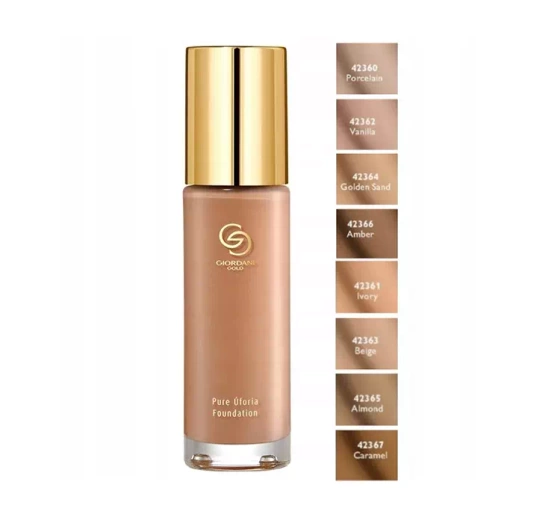 ORIFLAME GIORDANI GOLD PURE UFORIA FOUNDATION MINERALGRUNDIERUNG SPF35 06 AMBER 30ML