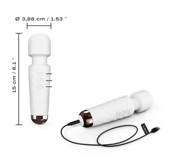 DORCEL MINI WANDERFUL MASSAGEGERÄT FÜR KÖRPER UND INTIME ORTE ZAUBERSTAB WHITE