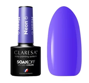 CLARESA SOAK OFF HYBRIDLACK NEON 6 5ML
