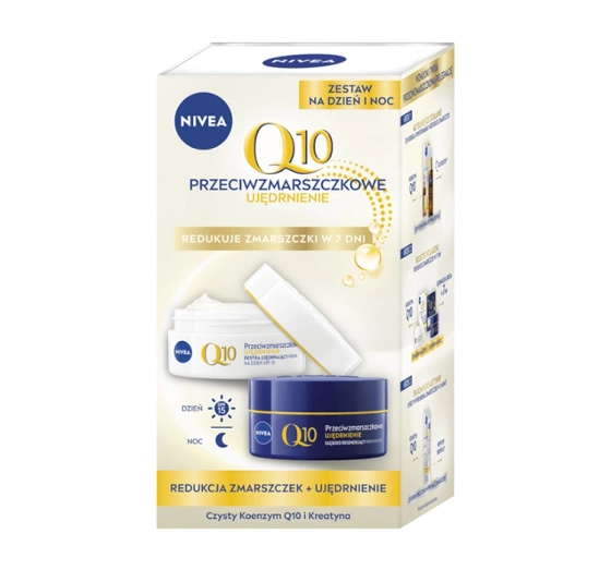 NIVEA 2 PACK Q10 STRAFFUNG ANTI FALTEN TAGES- UND NACHTCREME 2x50ML