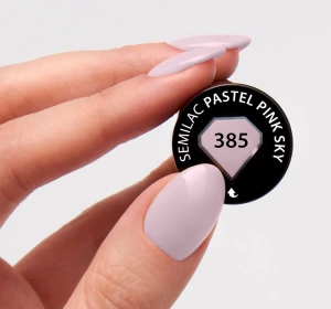 Semilac Soulmate Mix Hybridlack 385 Pastel Pink Sky 7 ml