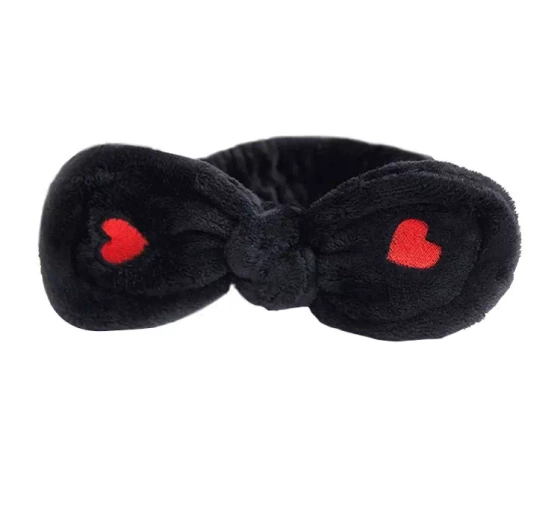 LASH BROW KOSMETISCHES HAARBAND MIT SCHLEIFE SCHWARZ