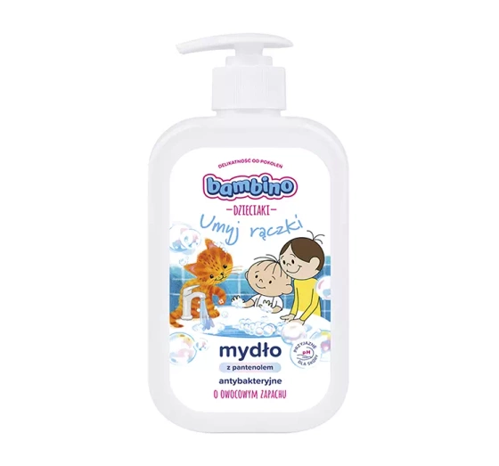 Kliknij na zdjęcie, aby je powiększyć BAMBINO KINDER ANTIBAKTERIELLE SEIFE FÜR KINDER 500ML