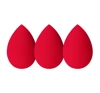 Ibra Makeup Blender Sponge – Set mit Make-up-Schwämmchen, rot, 3 Stück