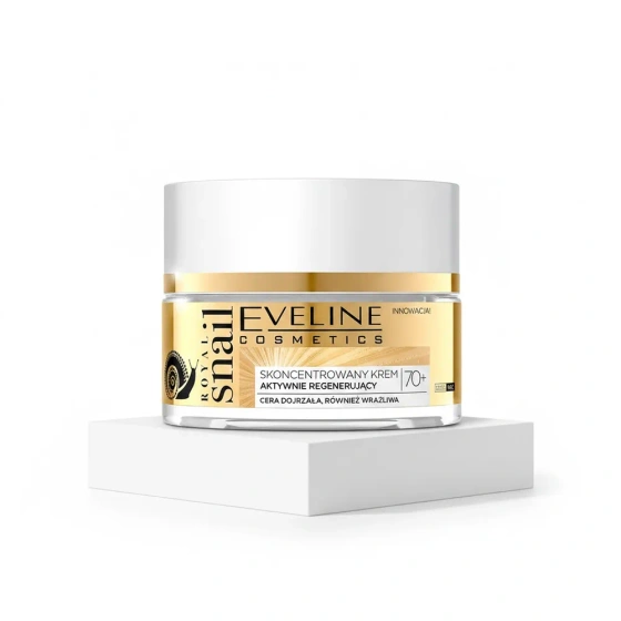 Eveline Cosmetics Royal Snail – konzentrierte, aktiv regenerierende Gesichtscreme 70+ 50 ml