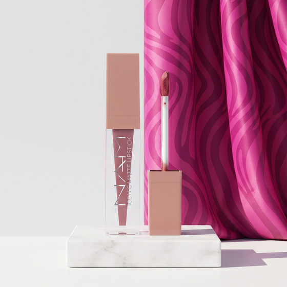 Kliknij na zdjęcie, aby je powiększyć NAM Iconic Matte Lipstick – matter Lippenstift 13 Muted Rose 3,5 ml