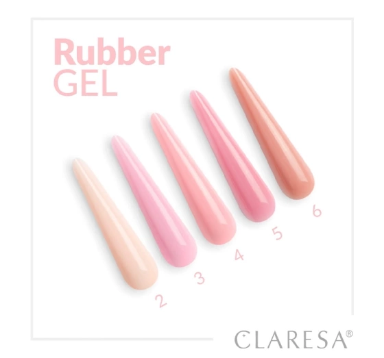 Kliknij na zdjęcie, aby je powiększyć CLARESA RUBBER GEL AUFBAUGEL UV/LED 6 12G