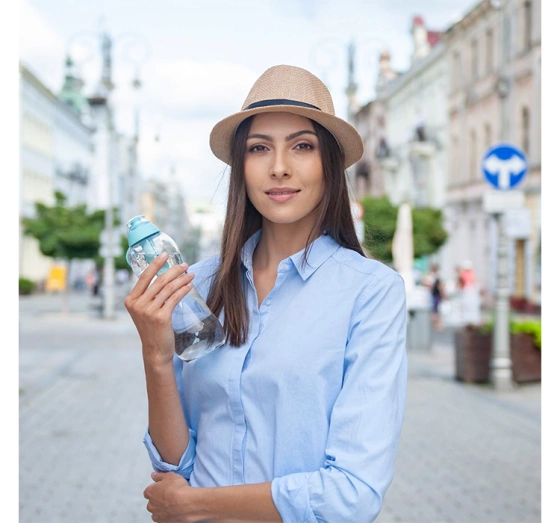 Kliknij na zdjęcie, aby je powiększyć Dafi Soft Wasserflasche mit Aktivkohlefilter 0,5 l Minze