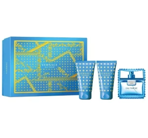 VERSACE MAN EAU FRAICHE EDT SPRAY 50ML + DUSCHGEL 50ML + AFTER SHAVE 50ML SET