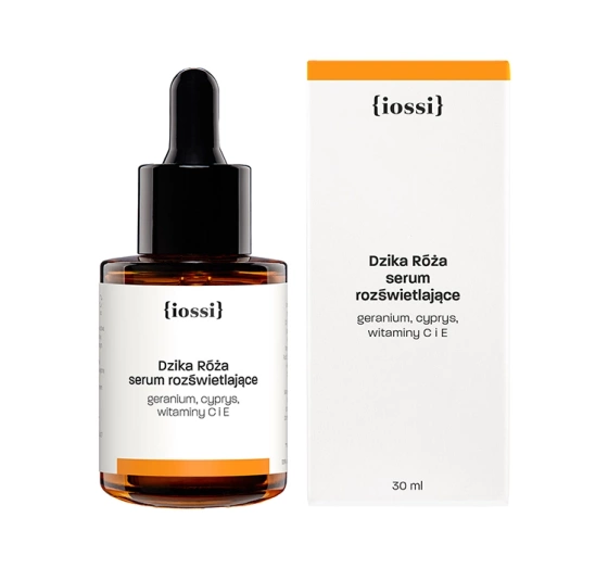Kliknij na zdjęcie, aby je powiększyć IOSSI WILDE ROSE BELEUCHTENDES SERUM MIT GERANIE ZYPRESSE UND VITAMIN C UND E 30ML