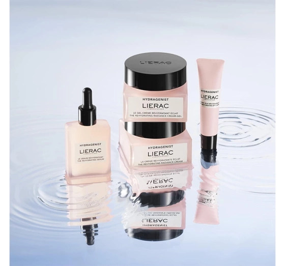 Lierac Hydragenist Gesichtspflegeset Creme + Augencreme + Kosmetiktasche