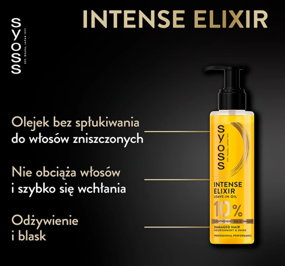 SYOSS ABSOLUTE OIL BEAUTY ELIXIR VEGANES HAARÖL FÜR GESCHÄDIGTES HAAR 100ML