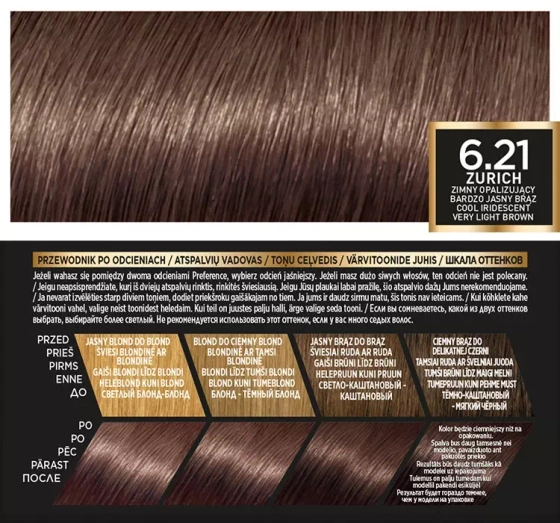L'Oréal Paris Preference Haarfarbe 6.21 Zurich
