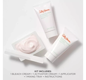 Sally Hansen Set zum Aufhellen der Gesichts- und Körperbehaarung: Creme 50 ml + Aktivator 50 ml