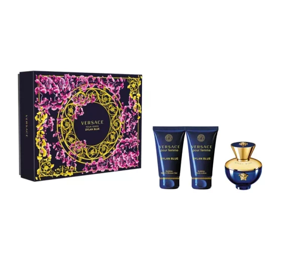 Kliknij na zdjęcie, aby je powiększyć VERSACE DYLAN BLUE POUR FEMME EDP SPRAY 50ML + LOTION 50ML + DUSCHGEL 50ML SET
