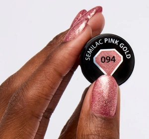 SEMILAC UV HYBRID NAGELLACK PINK GOLD 094