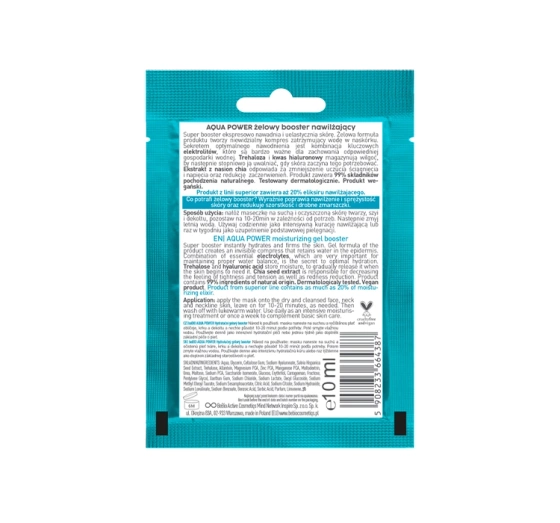 Kliknij na zdjęcie, aby je powiększyć BEBIO AQUA POWER GEL BOOSTER FEUCHTIGKEITSSPENDEND 10ML