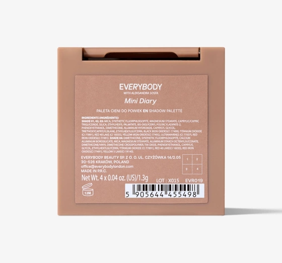 Everybody London x Aleksandra Sosfa Lidschattenpalette Mini Diary 1,3g