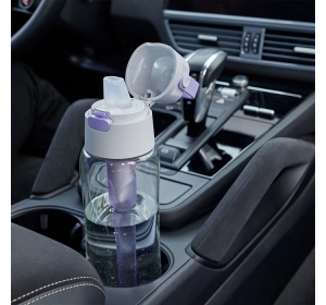 Dafi Solid Filterflasche mit Aktivkohlefilter 0,7 l Violett