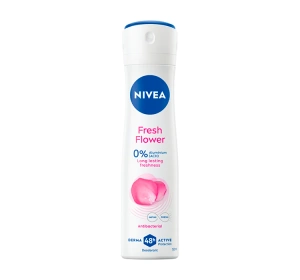 NIVEA Fresh Flower – Antitranspirant-Spray für Frauen, 0 % Aluminiumsalz, 150 ml