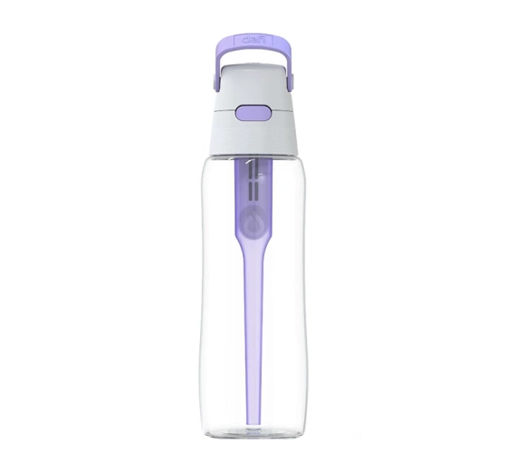 Dafi Solid Filterflasche mit Aktivkohlefilter 0,7 l Violett