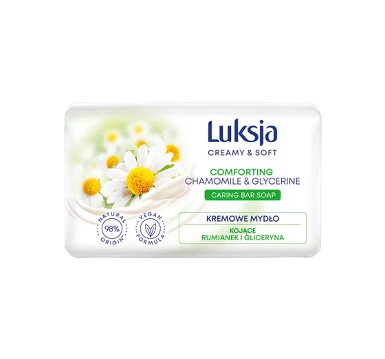 LUKSJA CREAMY & SOFT SEIFENSTÜCK KAMILLE UND GLYCERIN 90G