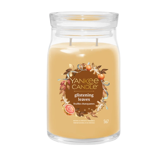 Kliknij na zdjęcie, aby je powiększyć Yankee Candle Signature Große Duftkerze Glistening Leaves 567 g