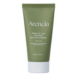 Arencia Green Tea + LHA Deep Pore Rice Cake Cleanser – tiefenreinigendes Gesichtswaschgel 150 ml