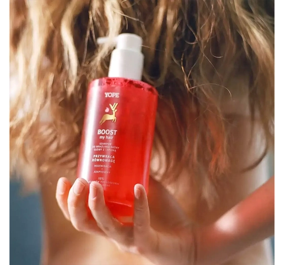 YOPE BOUNCE MY HAIR BOOST REGENERIERENDES SHAMPOO FÜR EMPFINDLICHE KOPFHAUT 300ML