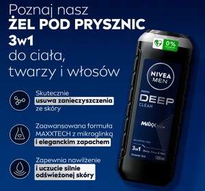 NIVEA MEN DEEP DUSCHGEL MIT KOHLE 500ML